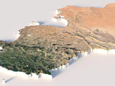 Tunisia Terrain Country 3D model