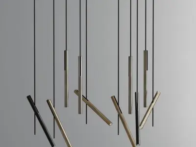 Modern Ceiling Chandelier Light Collection 3D model