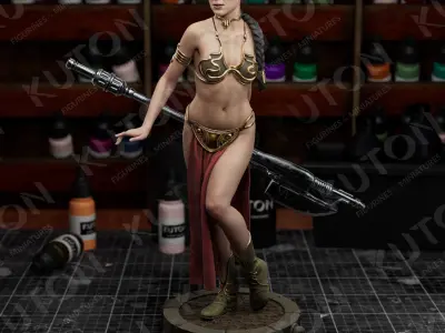 Princess Leia 3D print model