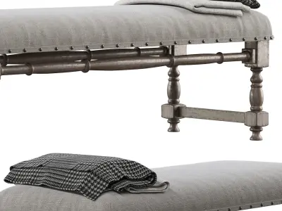 CHIC FARMHOUSE WOOD TURNED 3D model