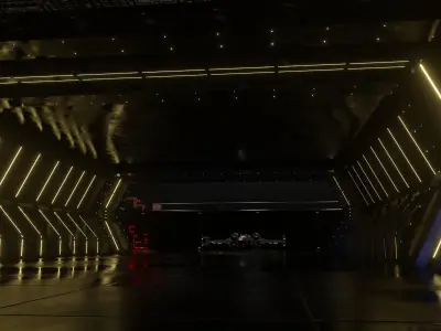 Star Wars Hangar Bay Low-poly 3D model