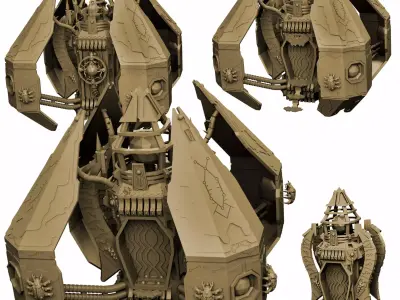 Eternal Dynasty Monolith Sci Fi Miniature 3D print model