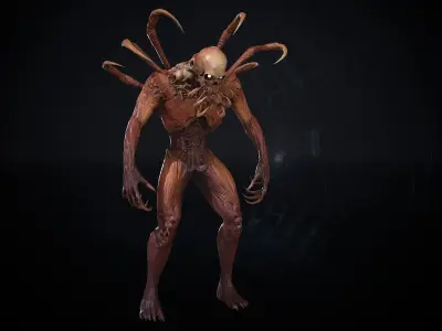 MutantMonster10 symbiote creature Low-poly 3D model
