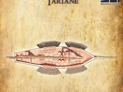 Fisherman Tartane Tabletop Terrain 28 MM 3D print model