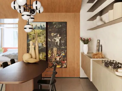 interior design project Loft Refugio 3D model