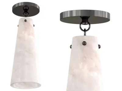 Alabaster Flush Mount 3D model