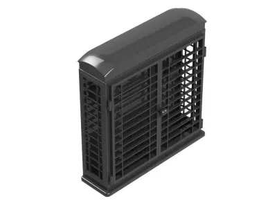 Key Holder - Red Phone Booth 3D print model 3D print model