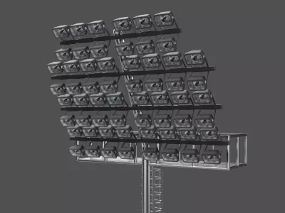 Stadium Light Tower 05 3D model