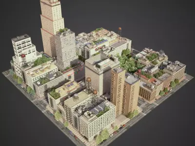 City District A21-A26 3D model