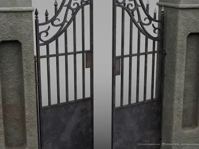 Cemetery Gates - 3D model 3D model