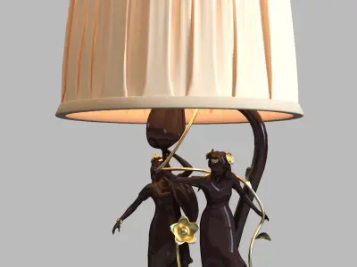 Lamp table scultura 3D model