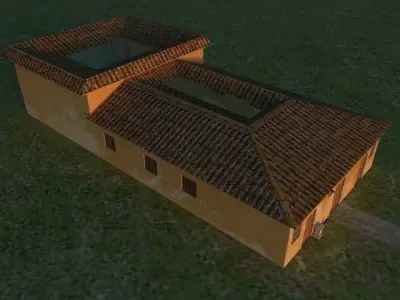 ROMAN Building Low-poly 3D model