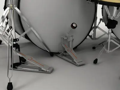 drums drum set 3D model