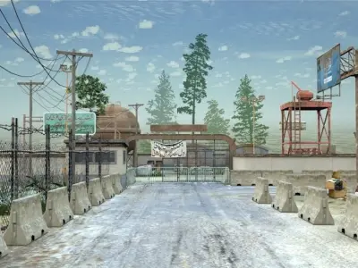 Outpost MAP Low-poly 3D model