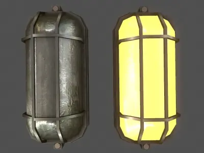 Wall Light - Game Ready Low-poly 3D model