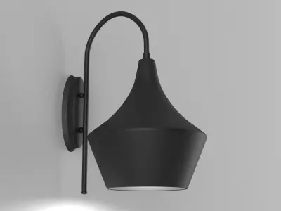 Low-Poly Wall Lamp 3D Model Low-poly 3D model