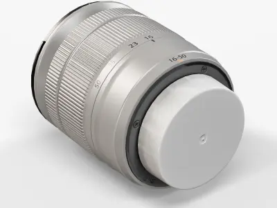 Fujifilm Fujinon XC16-50mm f 3-5 5-6 OIS II Lens Low-poly 3D model