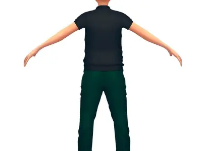 Cartoon High Poly Subdivision Avatar 013 Low-poly 3D model