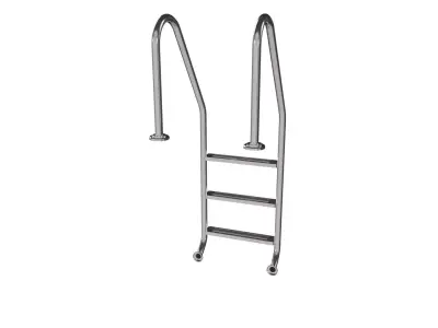 3 steps Swimming pool ladder Low-poly 3D model