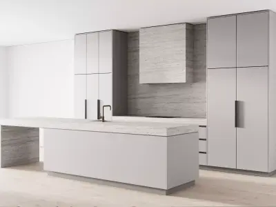 111 modern kitchen 08 zephyr and stone 3D model