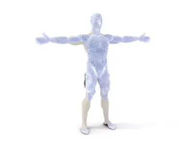 Metallic Mannequin model pack Low-poly 3D model