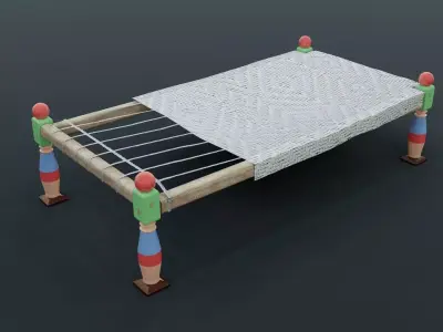 Desi BED Low-poly 3D model