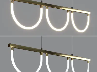 Meego lighting modern led pendant lamp Low-poly 3D model