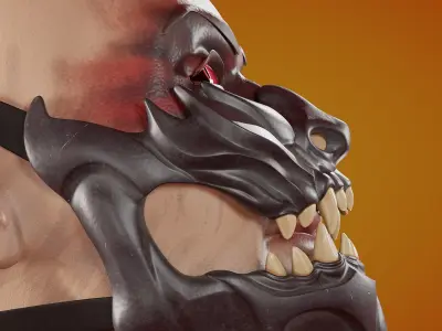 Oni Demon Mask 3D print model