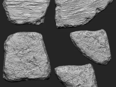 Stone IMM Brushes 66 in one Vol1 3D model