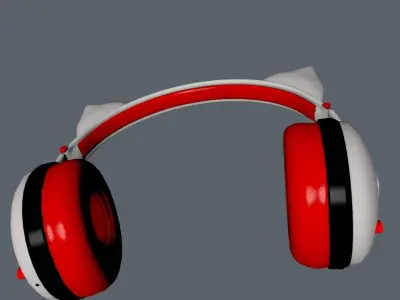  Kat Headphones Package  3D model