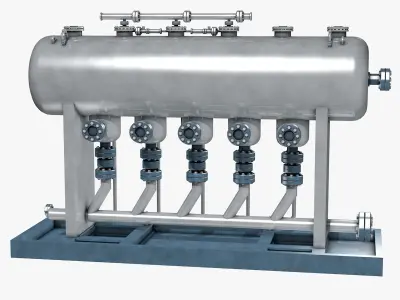 Metal Storage Industrial Equipment 3D model