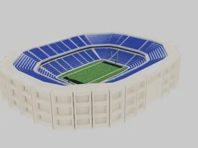  Superbowl Stadium 3D model