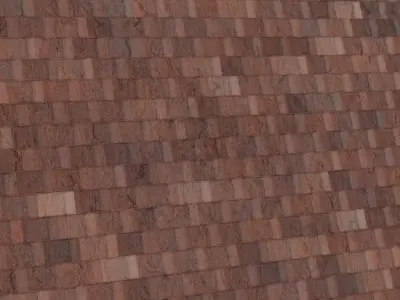 Terracotta Stone Brick Wall PBR Seamless Texture