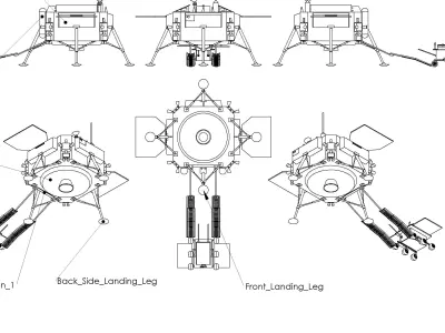 Chinese Jade Coney Lunar Rover System 3D print model