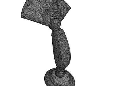 Art Deco Mother of Pearl Door Knocker Low-poly 3D model