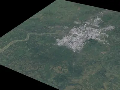 Kolkata India City Landscape 3D Model 3D model