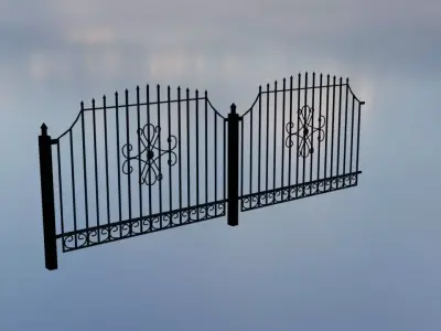 Forged fence  3D model