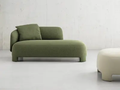 Taru 1 Arm Sofa 3D model