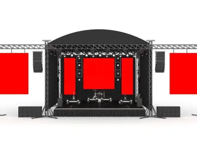 Concert Stage 3D model