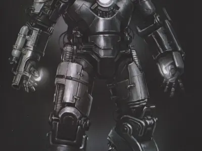 IRON MAN Mark 1 MK1 Low-poly 3D model