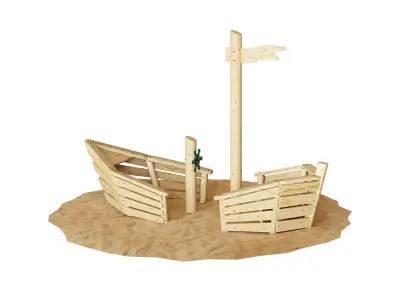 Small ship without floor 3D model