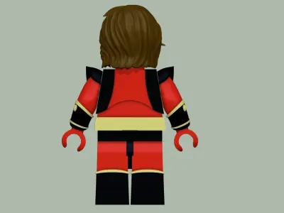 Duke Fleed Minifigure Lego Actarus Grendizer Goldorak Goldrake 3D model