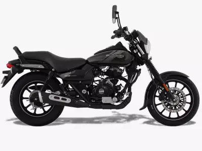 Bajaj Avenger 160 Street Ebony Black Low-poly 3D model