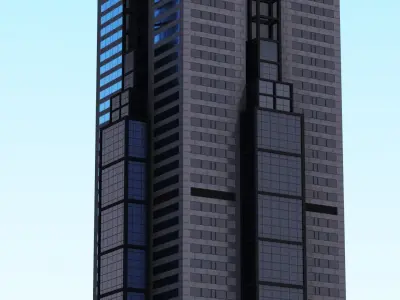 101 Collins St Low-poly 3D model