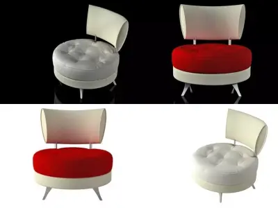 Mutabilis four different chairs 3D model