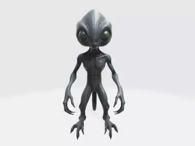 Gray alien 3D model