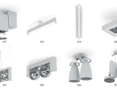 Collection Of lights 117 Models 3D model