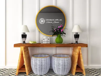 Bohemian console table  3D model