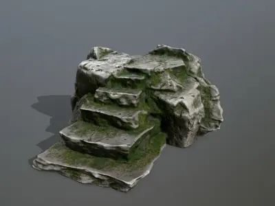 Altar Set of steps Low-poly 3D model