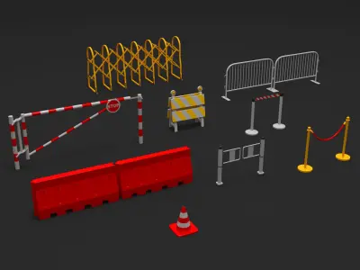 Barriers 9 barricade 3D model